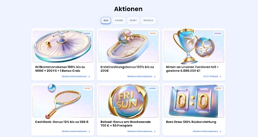 CasinoLab Bonusaktionen für Casino- und Sportwetten-Spieler CasinoLab Bonusaktionen und Angebote für Casino- und Sportwetten-Spieler